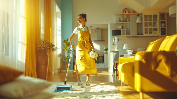 Femme de ménage à domicile : gagnez du temps au quotidien